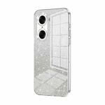 For Honor 60 Gradient Glitter Powder Electroplated Phone Case(Transparent)