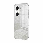 For Honor 60 Pro Gradient Glitter Powder Electroplated Phone Case(Transparent)