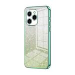 For Honor 60 SE Gradient Glitter Powder Electroplated Phone Case(Green)