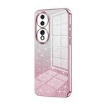 For Honor 70 Gradient Glitter Powder Electroplated Phone Case(Pink)