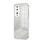 For Honor 70 Gradient Glitter Powder Electroplated Phone Case(Transparent)