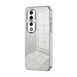 For Honor 70 Pro / 70 Pro+ Gradient Glitter Powder Electroplated Phone Case(Silver)