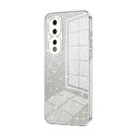 For Honor 80 Pro Gradient Glitter Powder Electroplated Phone Case(Transparent)