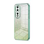 For Honor 80 Pro Gradient Glitter Powder Electroplated Phone Case(Green)