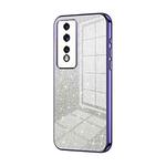 For Honor 80 GT Gradient Glitter Powder Electroplated Phone Case(Purple)