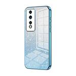 For Honor 80 GT Gradient Glitter Powder Electroplated Phone Case(Blue)