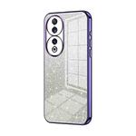 For Honor 90 Gradient Glitter Powder Electroplated Phone Case(Purple)