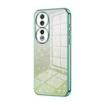 For Honor 90 Gradient Glitter Powder Electroplated Phone Case(Green)