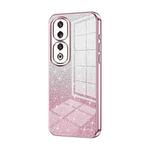 For Honor 90 Pro Gradient Glitter Powder Electroplated Phone Case(Pink)