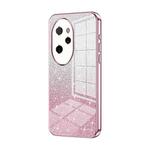 For Honor 100 Pro Gradient Glitter Powder Electroplated Phone Case(Pink)