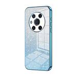 For Honor Magic3 Gradient Glitter Powder Electroplated Phone Case(Blue)