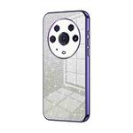 For Honor Magic3 Pro Gradient Glitter Powder Electroplated Phone Case(Purple)