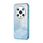For Honor Magic4 Pro Gradient Glitter Powder Electroplated Phone Case(Blue)