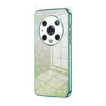 For Honor Magic4 Pro Gradient Glitter Powder Electroplated Phone Case(Green)