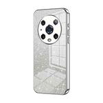 For Honor Magic4 Pro Gradient Glitter Powder Electroplated Phone Case(Silver)