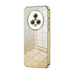 For Honor Magic5 Gradient Glitter Powder Electroplated Phone Case(Gold)