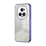 For Honor Magic5 Ultimate Gradient Glitter Powder Electroplated Phone Case(Purple)