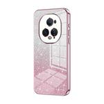For Honor Magic5 Ultimate Gradient Glitter Powder Electroplated Phone Case(Pink)