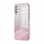 For Honor Play 3 Gradient Glitter Powder Electroplated Phone Case(Pink)