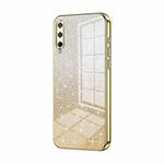 For Honor Play 3 Gradient Glitter Powder Electroplated Phone Case(Gold)