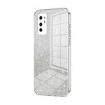 For Honor V30 Gradient Glitter Powder Electroplated Phone Case(Transparent)