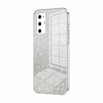 For Honor V30 Pro Gradient Glitter Powder Electroplated Phone Case(Transparent)