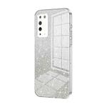 For Honor X10 Gradient Glitter Powder Electroplated Phone Case(Transparent)