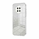 For Honor X20 Gradient Glitter Powder Electroplated Phone Case(Transparent)
