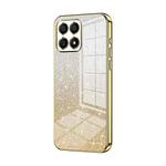 For Honor X30i Gradient Glitter Powder Electroplated Phone Case(Gold)