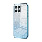 For Honor X30i Gradient Glitter Powder Electroplated Phone Case(Blue)