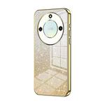 For Honor X40 5G / Magic5 Lite / X9a Gradient Glitter Powder Electroplated Phone Case(Gold)