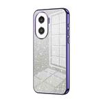 For Honor X40i / Play 7T Pro Gradient Glitter Powder Electroplated Phone Case(Purple)