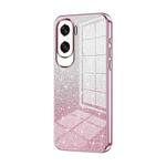 For Honor X50i / 90 Lite Gradient Glitter Powder Electroplated Phone Case(Pink)