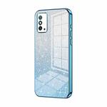 For Honor X10 Max / X30 Max Gradient Glitter Powder Electroplated Phone Case(Blue)