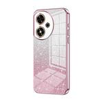 For Honor Play 50 Gradient Glitter Powder Electroplated Phone Case(Pink)