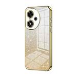 For Honor Play 50 Gradient Glitter Powder Electroplated Phone Case(Gold)
