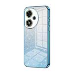 For Honor Play 50 Gradient Glitter Powder Electroplated Phone Case(Blue)