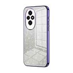 For Honor 200 Gradient Glitter Powder Electroplated Phone Case(Purple)