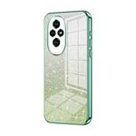 For Honor 200 Gradient Glitter Powder Electroplated Phone Case(Green)