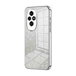 For Honor 200 Gradient Glitter Powder Electroplated Phone Case(Silver)