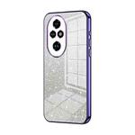 For Honor 200 Pro Gradient Glitter Powder Electroplated Phone Case(Purple)
