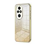 For Honor 200 Pro Gradient Glitter Powder Electroplated Phone Case(Gold)