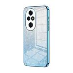 For Honor 200 Pro Gradient Glitter Powder Electroplated Phone Case(Blue)