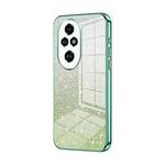 For Honor 200 Pro Gradient Glitter Powder Electroplated Phone Case(Green)