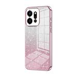 For Honor Play 9T 5G Gradient Glitter Powder Electroplated Phone Case(Pink)