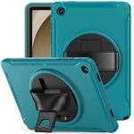 For Samsung Galaxy Tab A9+ / X210 Spider Wheel Silicone Hybrid PC Tablet Case(Blue)