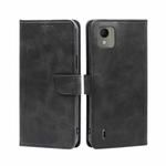 For Nokia C110 4G Calf Texture Buckle Flip Leather Phone Case(Black)