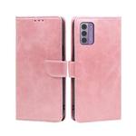 For Nokia G42 5G Calf Texture Buckle Flip Leather Phone Case(Rose Gold)