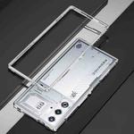 For ZTE nubia Red Magic 9 Pro/9 Pro+ Aurora Series Metal Frame Phone Case(Silver)