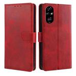 For Honor 200 Pro 5G Calf Texture Buckle Flip Leather Phone Case(Red)